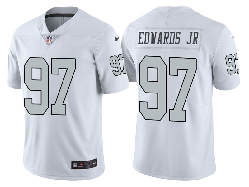 Oakland Raiders #97 Mario Edwards Jr White Vapor Untouchable Color Rush Limited Jersey Oakland Raiders #97 Mario Edwards Jr White Vapor Untouchable Color Rush Limited Jersey