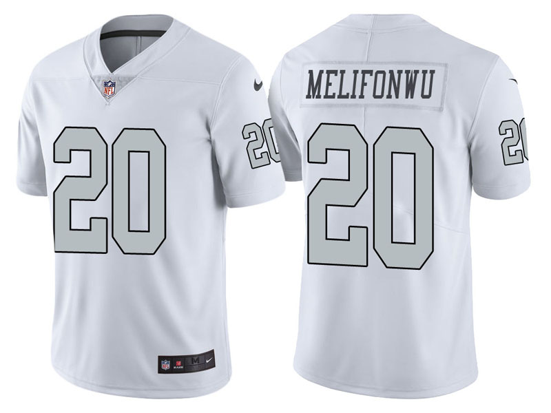 Oakland Raiders #20 Obi Melifonwu White Vapor Untouchable Color Rush Limited Jersey Oakland Raiders #20 Obi Melifonwu White Vapor Untouchable Color Rush Limited Jersey