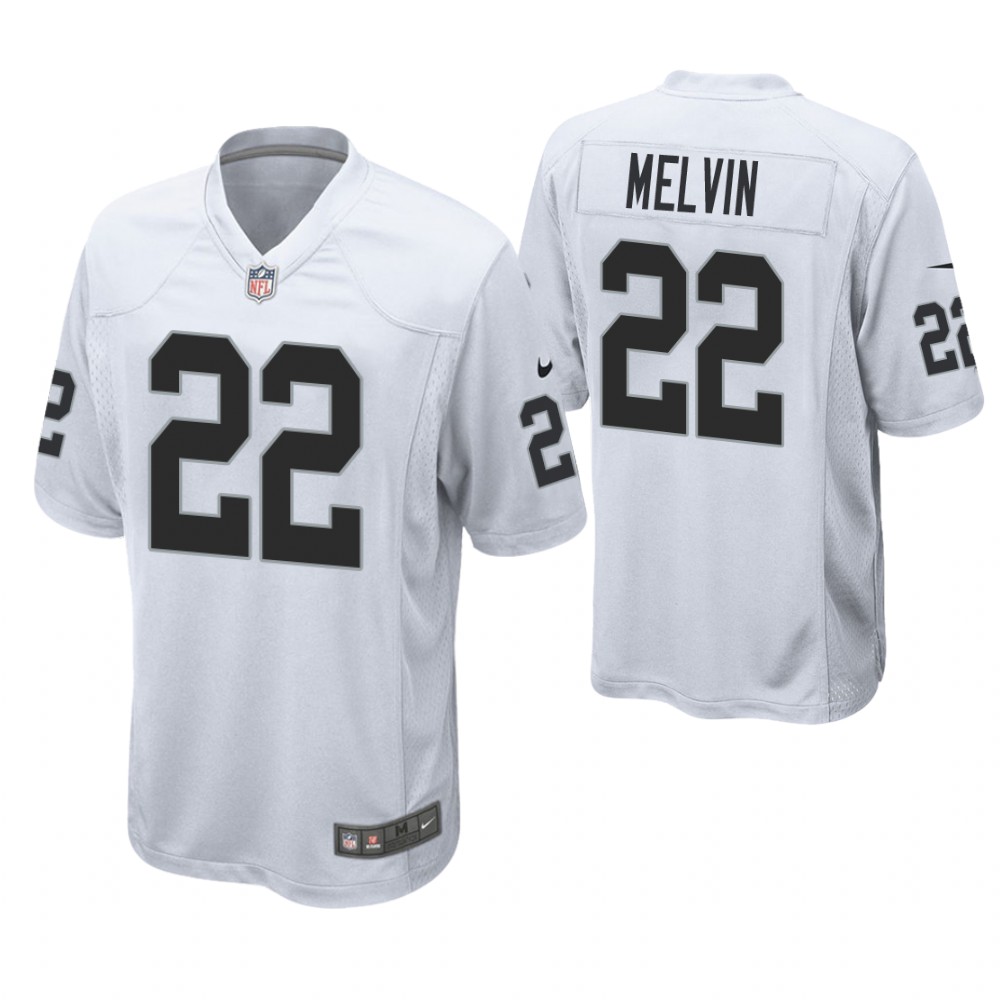 Oakland Raiders #22 Rashaan Melvin White Game Jersey Oakland Raiders #22 Rashaan Melvin White Game Jersey