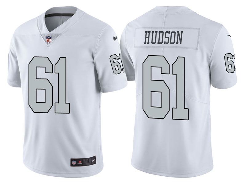 Oakland Raiders #61 Rodney Hudson White Vapor Untouchable Color Rush Limited Jersey Oakland Raiders #61 Rodney Hudson White Vapor Untouchable Color Rush Limited Jersey