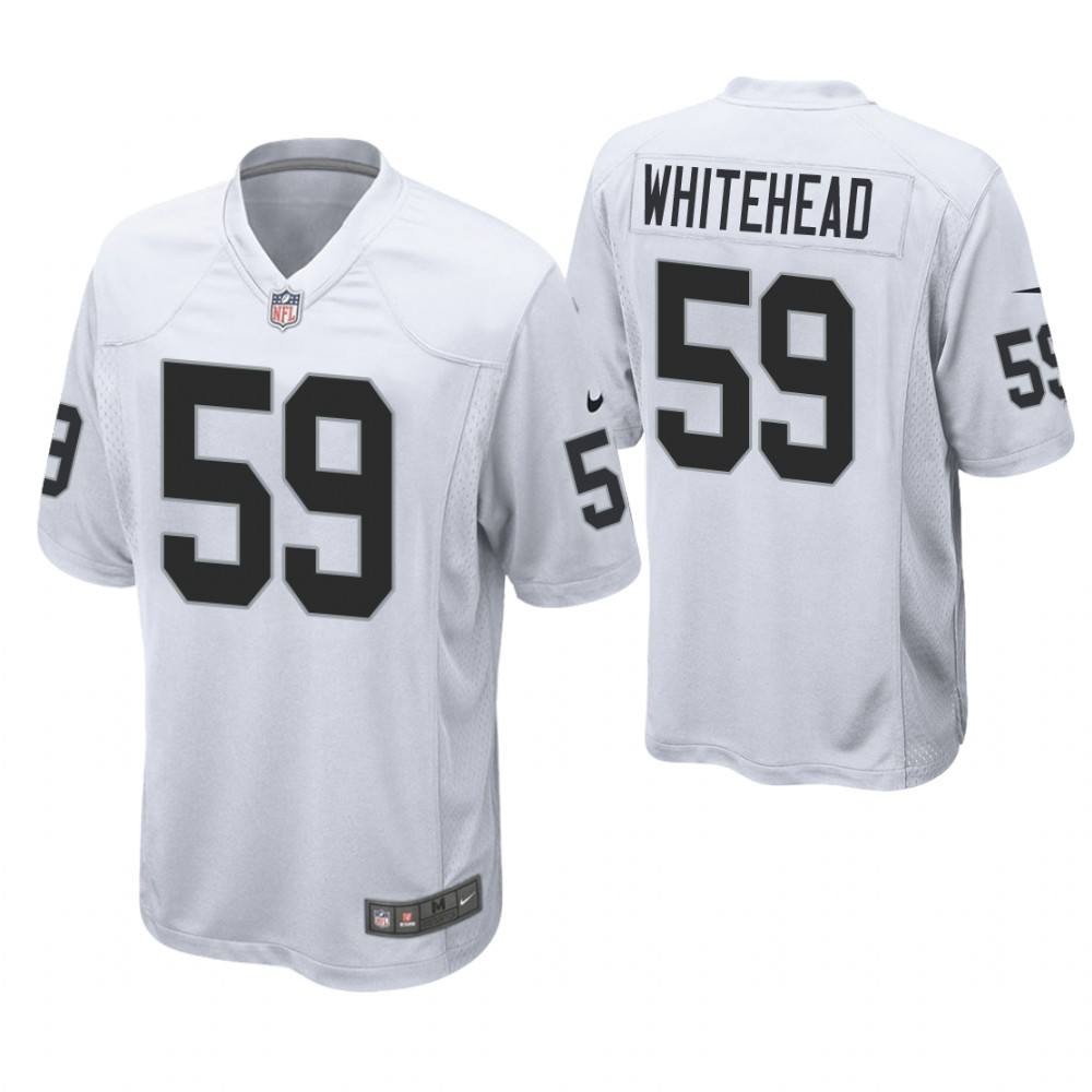 Oakland Raiders #59 Tahir Whitehead White Game Jersey Oakland Raiders #59 Tahir Whitehead White Game Jersey