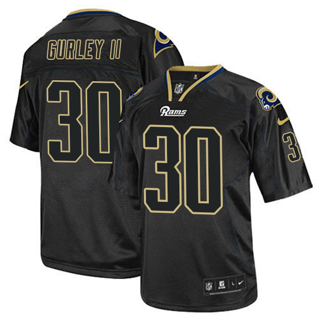 St. Louis Rams #30 Todd Gurley Black Lights Out Jersey St. Louis Rams #30 Todd Gurley Black Lights Out Jersey