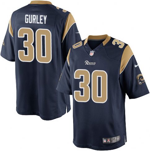 St. Louis Rams #30 Todd Gurley Navy Blue Limited Jersey St. Louis Rams #30 Todd Gurley Navy Blue Limited Jersey