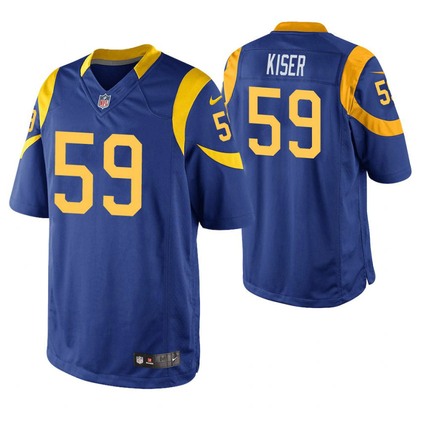 Los Angeles Rams #59 Micah Kiser Royal Limited Jersey Los Angeles Rams #59 Micah Kiser Royal Limited Jersey