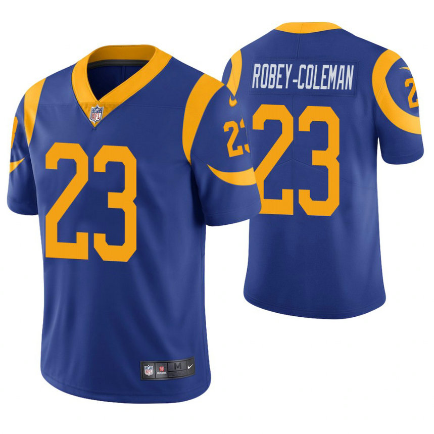 Los Angeles Rams #23 Nickell Robey-Coleman Royal Player Vapor Untouchable Limited Jersey