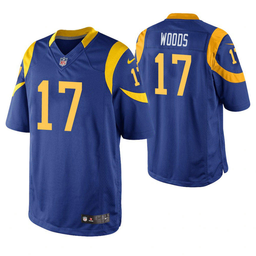 Los Angeles Rams #17 Robert Woods Royal Limited Jersey Los Angeles Rams #17 Robert Woods Royal Limited Jersey