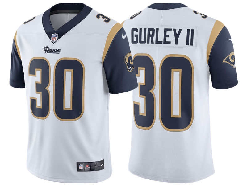 Los Angeles Rams #30 Todd Gurley White Vapor Untouchable Limited Jersey Los Angeles Rams #30 Todd Gurley White Vapor Untouchable Limited Jersey