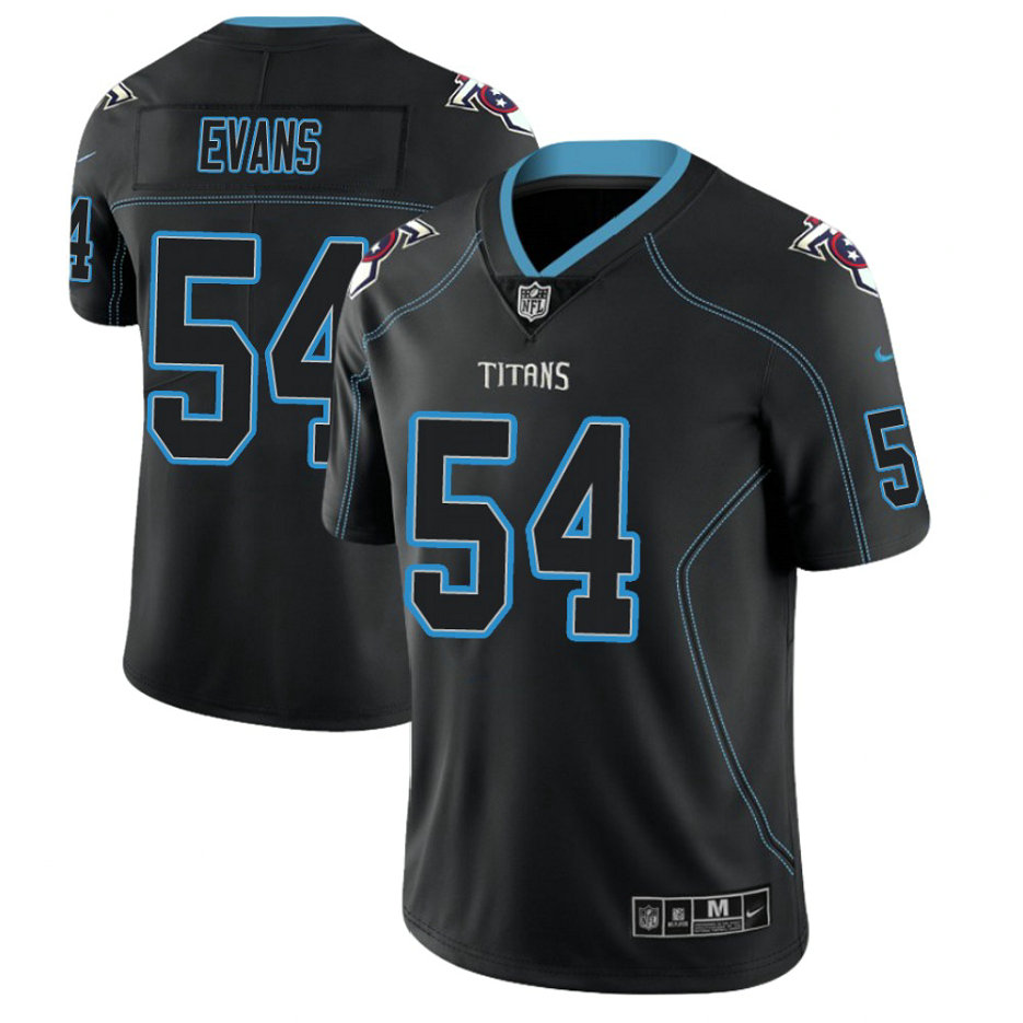 Tennessee Titans #54 Rashaan Evans 2018 Lights Out Color Rush Limited Black Jersey Tennessee Titans #54 Rashaan Evans 2018 Lights Out Color Rush Limited Black Jersey