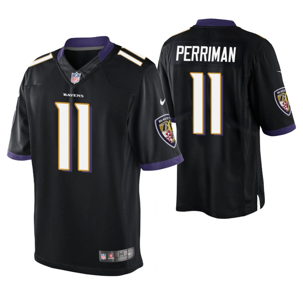Baltimore Ravens #11 Breshad Perriman Black Elite Jersey