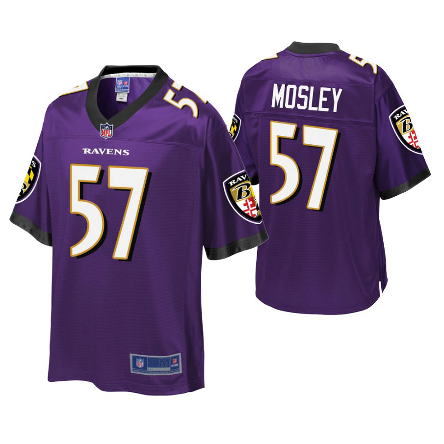 Youth Baltimore Ravens #57 C. J. Mosley Purple Player Pro Line Jersey Youth Baltimore Ravens #57 C. J. Mosley Purple Player Pro Line Jersey