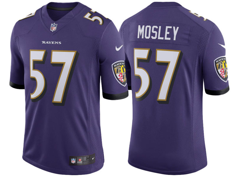 Baltimore Ravens #57 C.J. Mosley Purple Speed Machine Limited Player Jersey