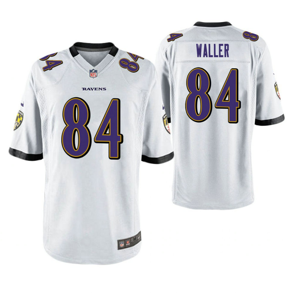 Baltimore Ravens #84 Darren Waller White Game Jersey