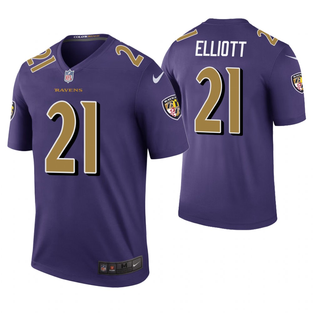 Baltimore Ravens #21 DeShon Elliott Purple Color Rush Legend Jersey Baltimore Ravens #21 DeShon Elliott Purple Color Rush Legend Jersey