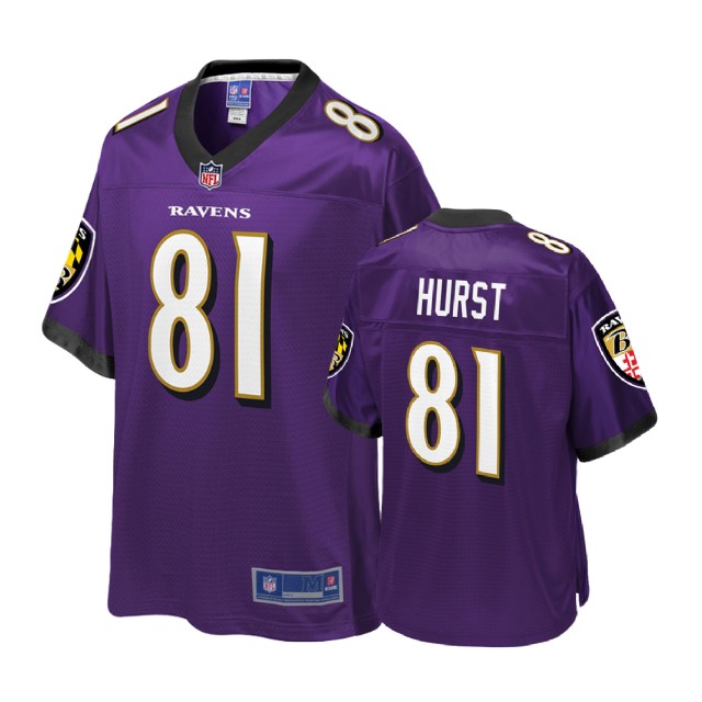 Youth Baltimore Ravens #81 Hayden Hurst Purple Player Pro Line Jersey Youth Baltimore Ravens #81 Hayden Hurst Purple Player Pro Line Jersey