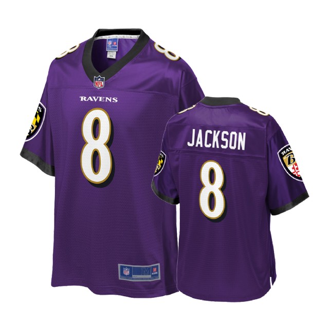 Baltimore Ravens #8 Lamar Jackson Purple Player Pro Line Jersey