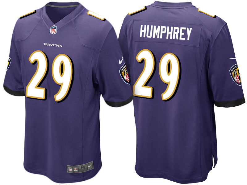 Baltimore Ravens Marlon Humphrey Purple 2017 Draft Pick Game Jersey