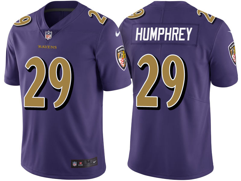 Baltimore Ravens #29 Marlon Humphrey Purple Vapor Untouchable Color Rush Limited Jersey