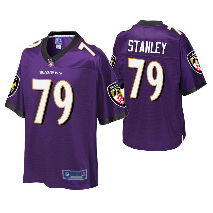 Youth Baltimore Ravens #79 Ronnie Stanley Purple Player Pro Line Jersey