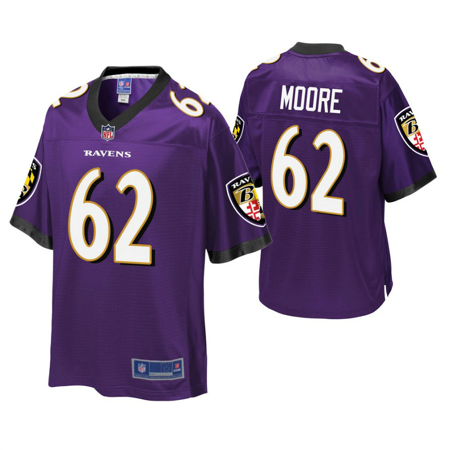 Youth Baltimore Ravens #62 Steven Moore Purple Player Pro Line Jersey Youth Baltimore Ravens #62 Steven Moore Purple Player Pro Line Jersey