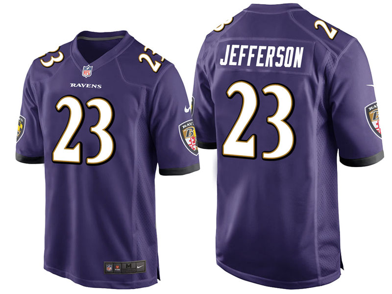 Baltimore Ravens Tony Jefferson Purple Game Jersey