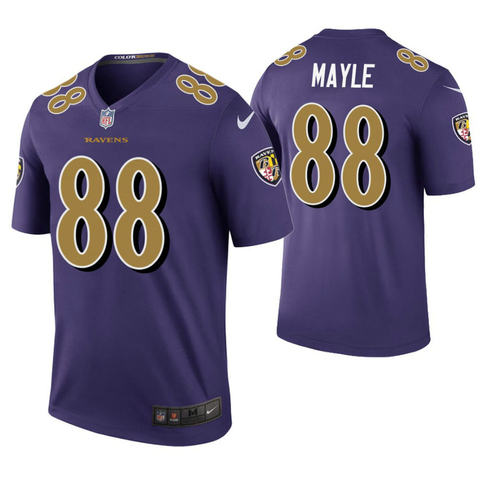 Baltimore Ravens #88 Vince Mayle Purple Color Rush Legend Jersey Baltimore Ravens #88 Vince Mayle Purple Color Rush Legend Jersey