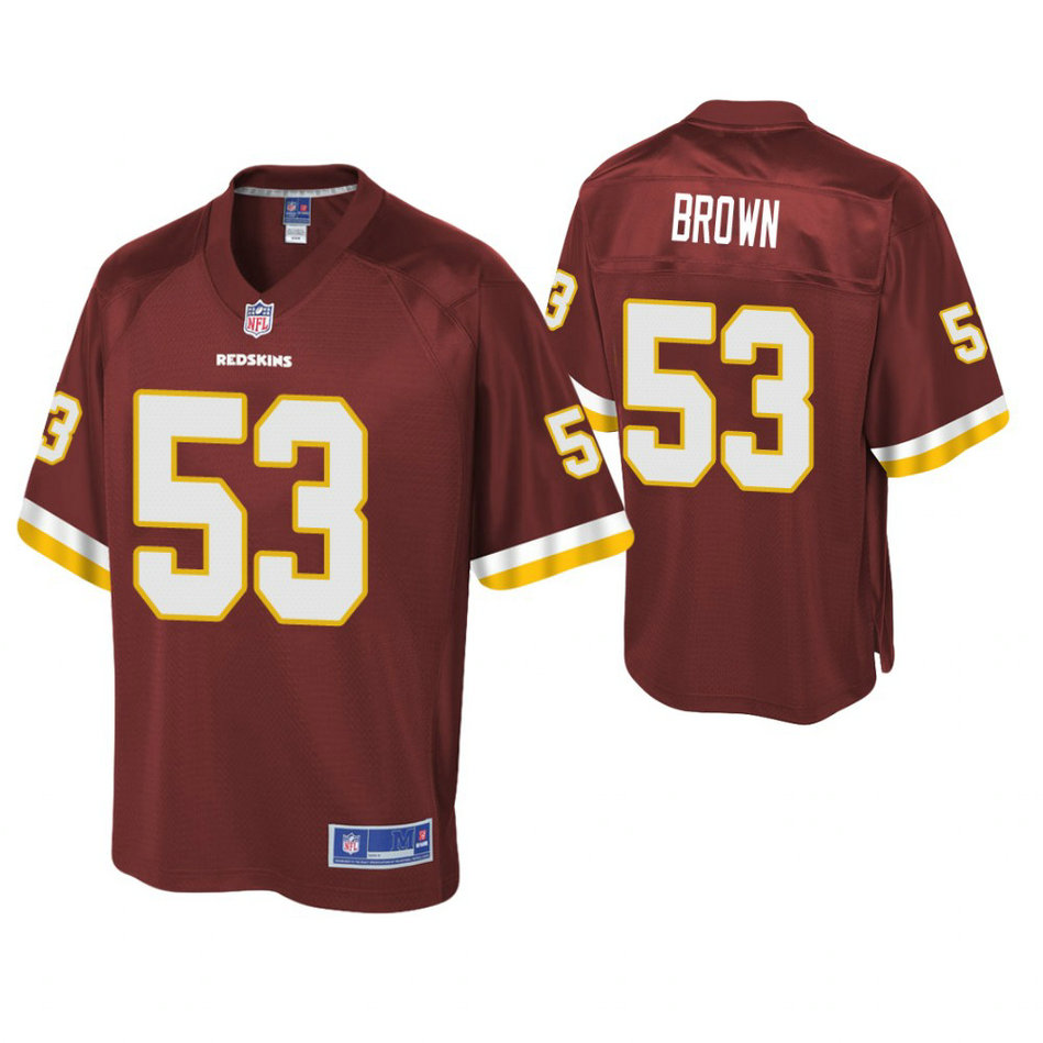 Youth Washington Redskins #53 Zach Brown Burgundy Player Pro Line Jersey