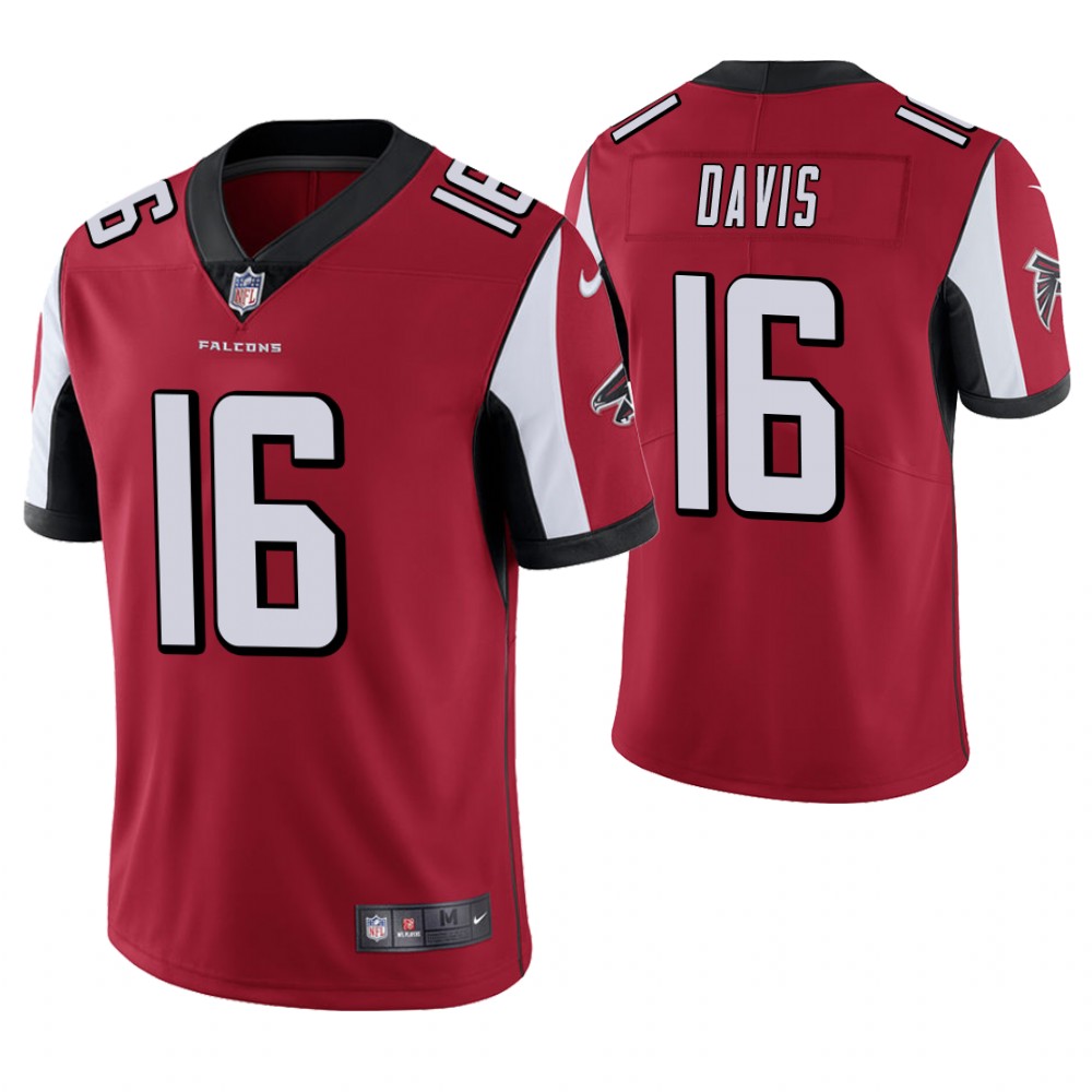 Atlanta Falcons #16 Reggie Davis Red Vapor Untouchable Limited Player Jersey