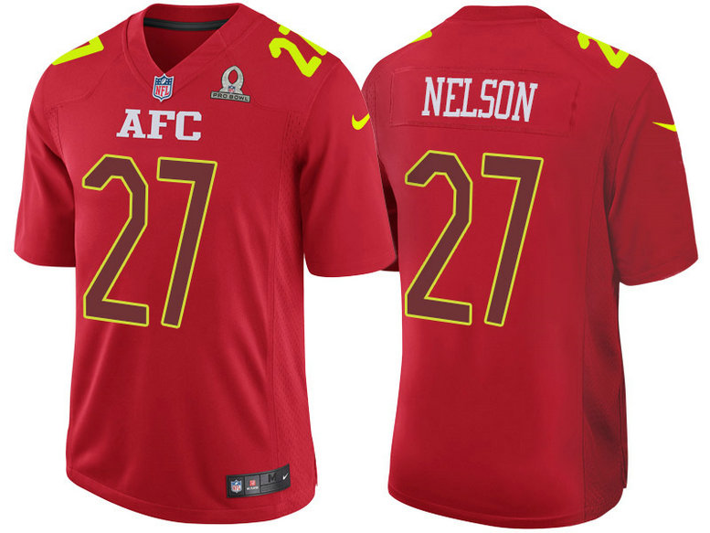 2017 Pro Bowl AFC Reggie Nelson Red Game Jersey 2017 Pro Bowl AFC Reggie Nelson Red Game Jersey