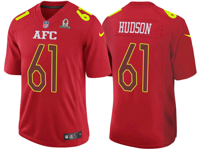 2017 Pro Bowl AFC Rodney Hudson Red Game Jersey 2017 Pro Bowl AFC Rodney Hudson Red Game Jersey