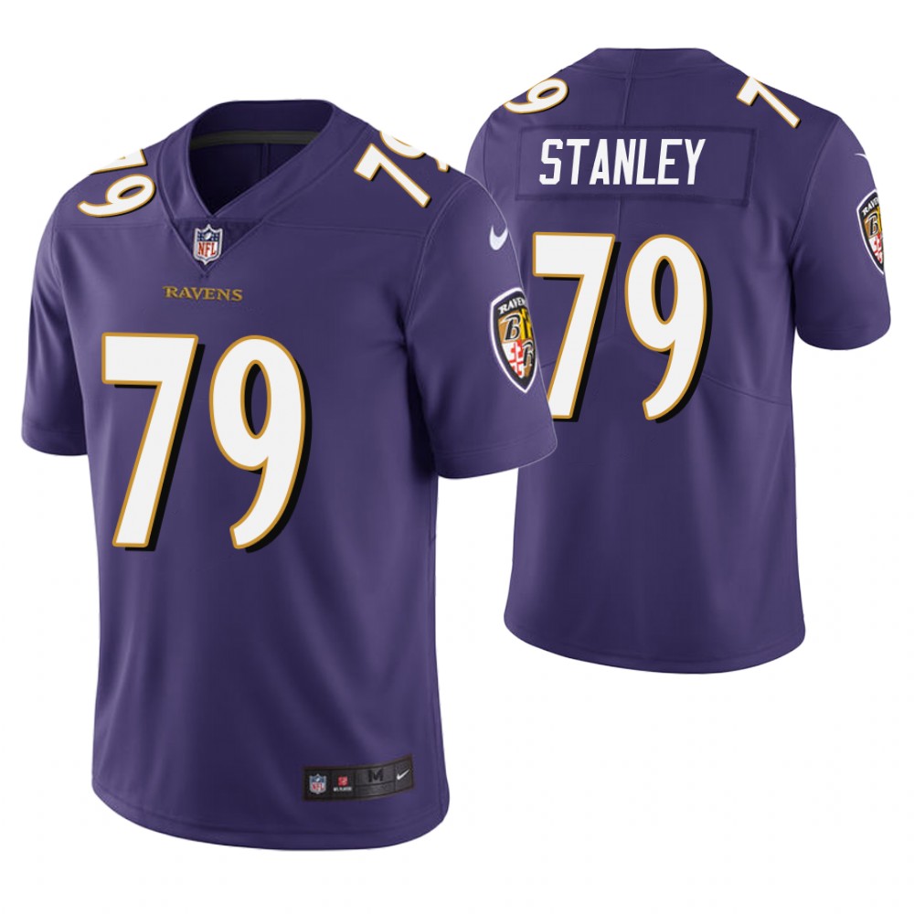 Baltimore Ravens #79 Ronnie Stanley Purple Vapor Untouchable Limited Jersey