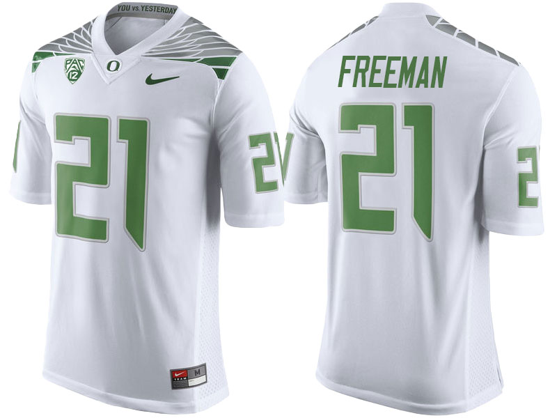 Royce Freeman #21 Oregon Ducks White College Football Jersey Royce Freeman #21 Oregon Ducks White College Football Jersey