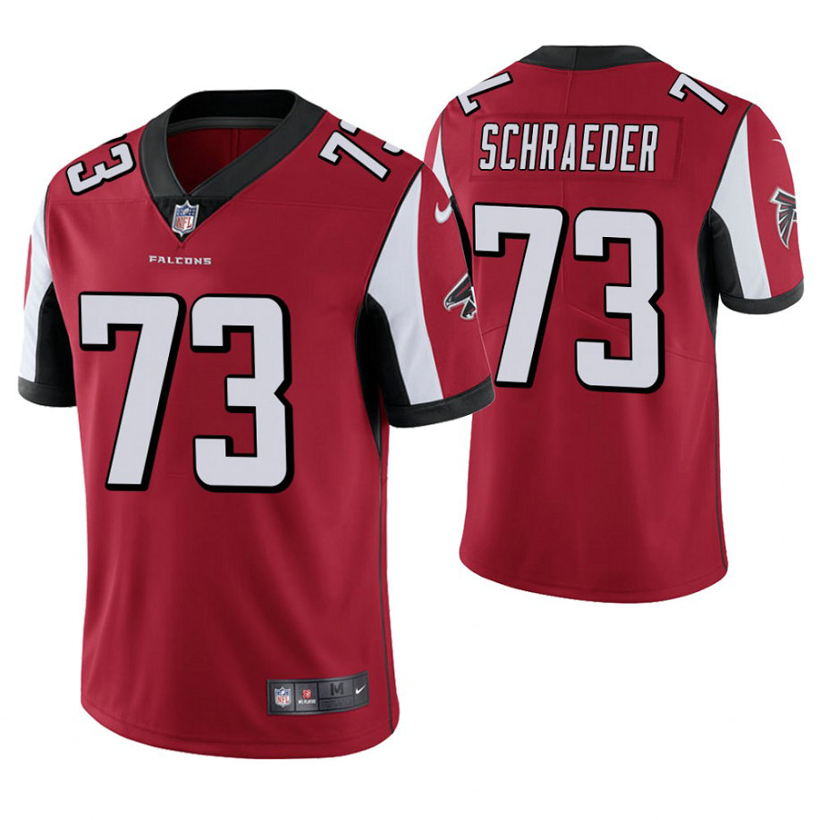Atlanta Falcons #73 Ryan Schraeder Red Vapor Untouchable Limited Player Jersey