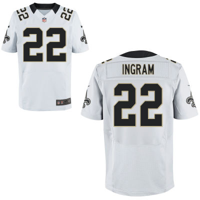 New Orleans Saints #22 Mark Ingram White Elite Jersey New Orleans Saints #22 Mark Ingram White Elite Jersey