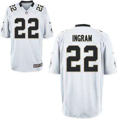 New Orleans Saints #22 Mark Ingram White Game Jersey New Orleans Saints #22 Mark Ingram White Game Jersey