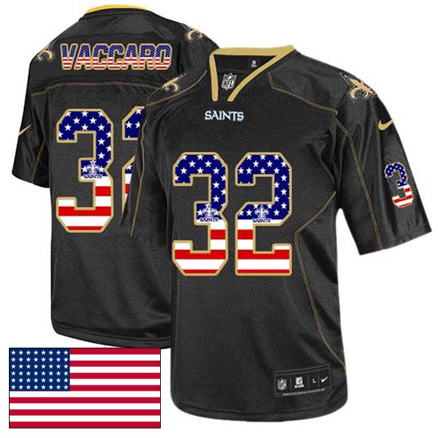 New Orleans Saints #32 Kenny Vaccaro Black USA Flag Fashion Jersey New Orleans Saints #32 Kenny Vaccaro Black USA Flag Fashion Jersey