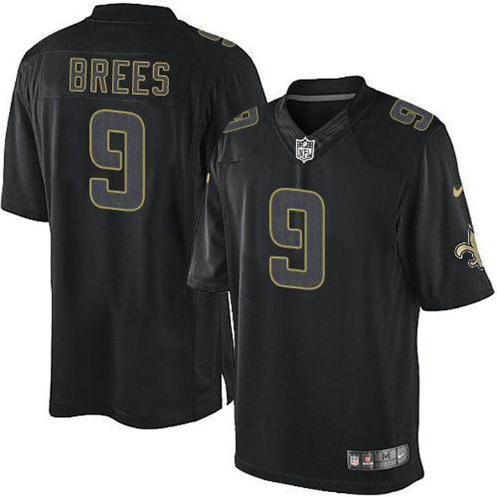 New Orleans Saints #9 Drew Brees Impact Limited Black Jersey New Orleans Saints #9 Drew Brees Impact Limited Black Jersey