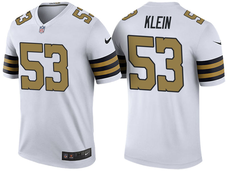 New Orleans Saints #53 A.J. Klein White Color Rush Legend Jersey