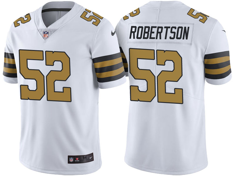New Orleans Saints #52 Craig Robertson White Vapor Untouchable Color Rush Limited Jersey New Orleans Saints #52 Craig Robertson White Vapor Untouchable Color Rush Limited Jersey