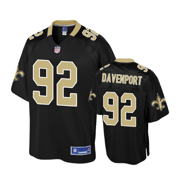Youth New Orleans Saints #92 Marcus Davenport Black Player Jersey Youth New Orleans Saints #92 Marcus Davenport Black Player Jersey