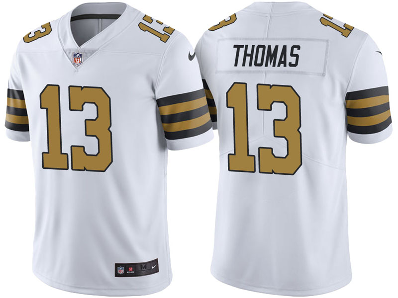 New Orleans Saints #13 Michael Thomas White Vapor Untouchable Color Rush Limited Jersey New Orleans Saints #13 Michael Thomas White Vapor Untouchable Color Rush Limited Jersey