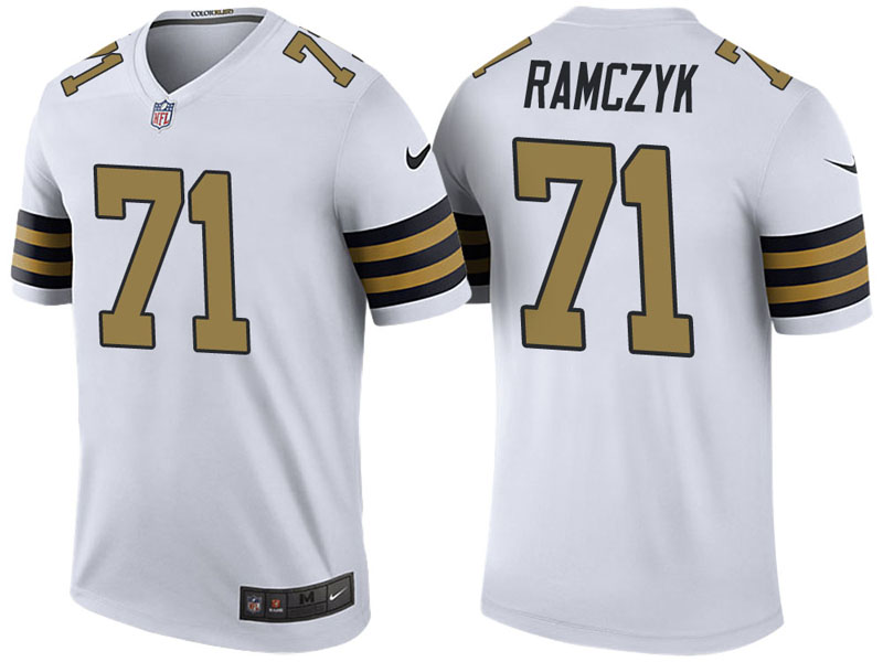 New Orleans Saints #71 Ryan Ramczyk White Color Rush Legend Jersey New Orleans Saints #71 Ryan Ramczyk White Color Rush Legend Jersey