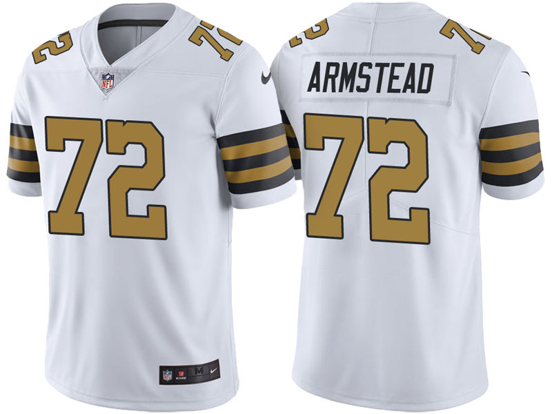 New Orleans Saints #72 Terron Armstead White Vapor Untouchable Color Rush Limited Jersey New Orleans Saints #72 Terron Armstead White Vapor Untouchable Color Rush Limited Jersey
