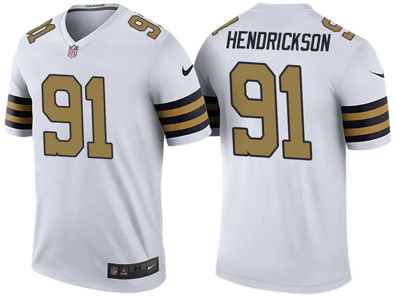 New Orleans Saints #91 Trey Hendrickson White Color Rush Legend Jersey New Orleans Saints #91 Trey Hendrickson White Color Rush Legend Jersey