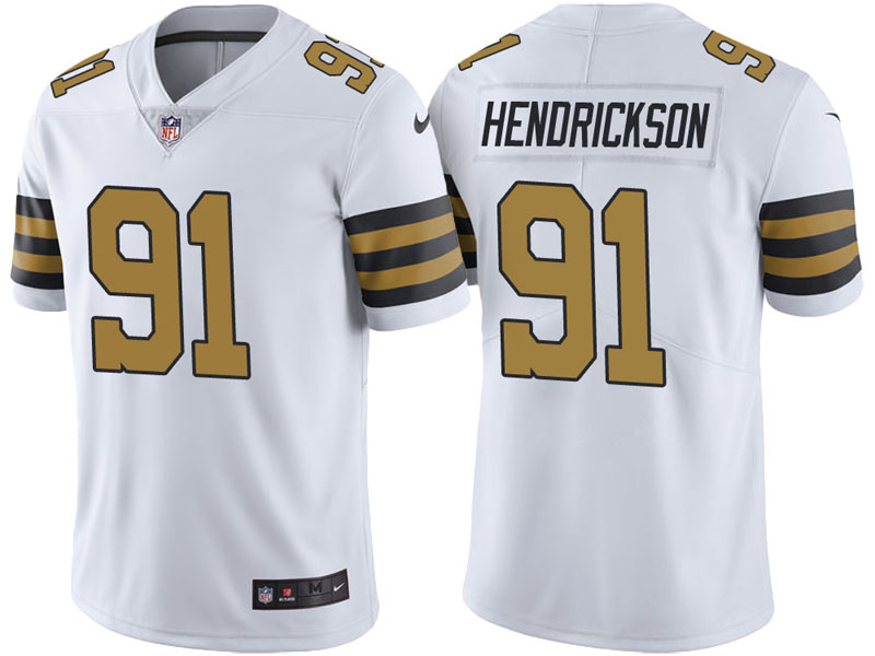 New Orleans Saints #91 Trey Hendrickson White Vapor Untouchable Color Rush Limited Jersey New Orleans Saints #91 Trey Hendrickson White Vapor Untouchable Color Rush Limited Jersey