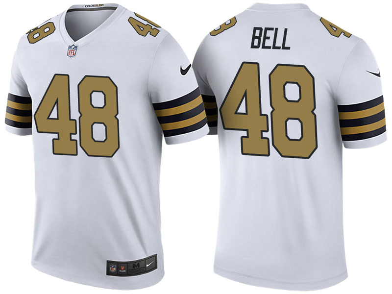 New Orleans Saints #48 Vonn Bell White Color Rush Legend Jersey
