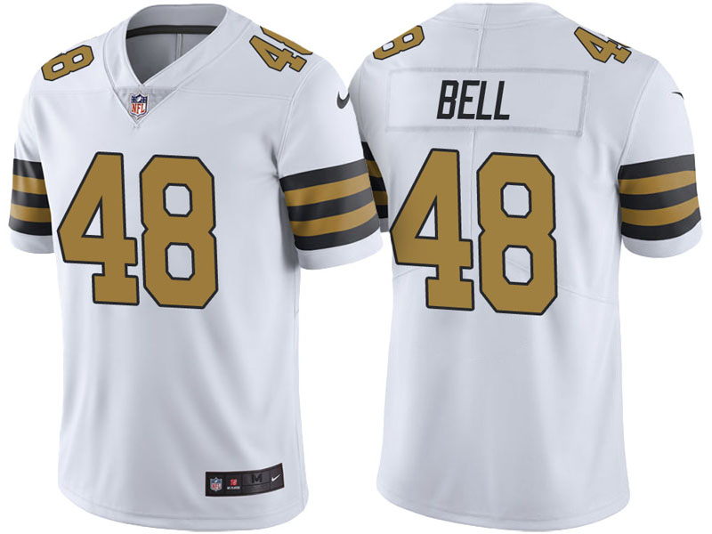 New Orleans Saints #48 Vonn Bell White Vapor Untouchable Color Rush Limited Jersey