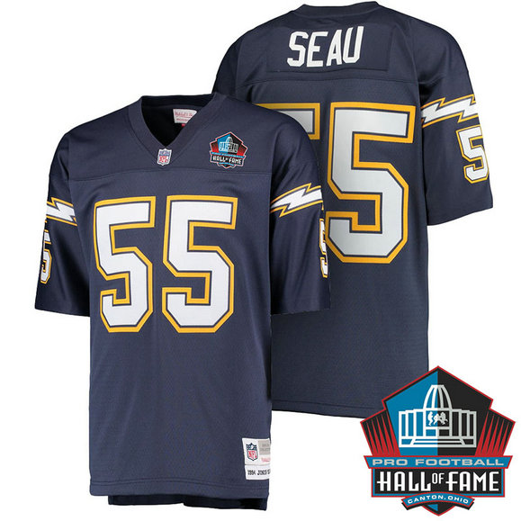 San Diego Chargers #55 Junior Seau Navy Retired Player Jersey