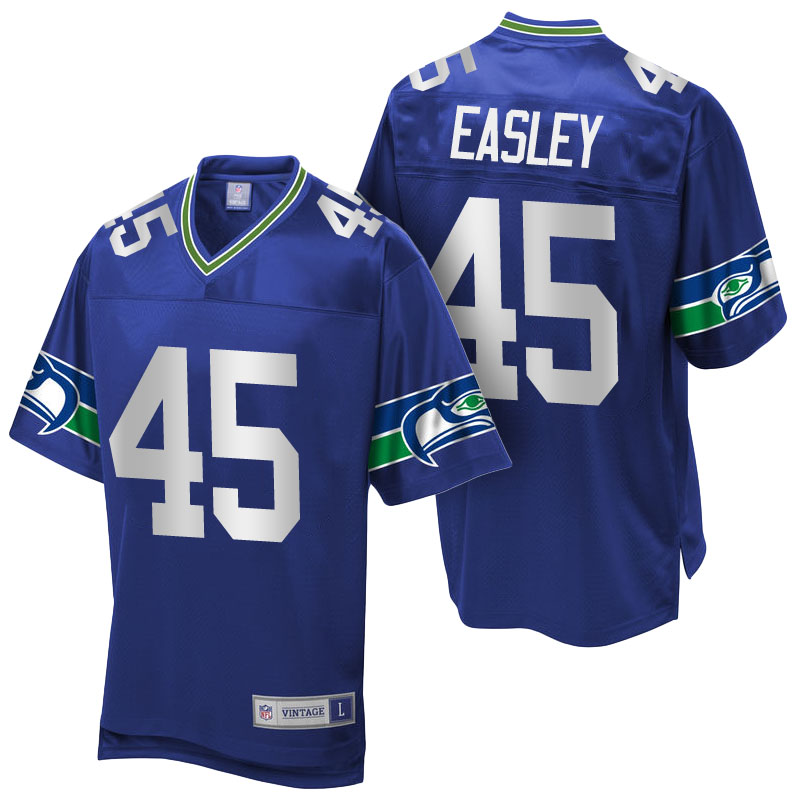 Seattle Seahawks #45 Kenny Easley Royal Blue Pro Line Retired Player Jersey Seattle Seahawks #45 Kenny Easley Royal Blue Pro Line Retired Player Jersey