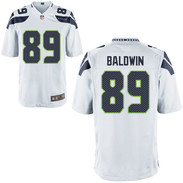 Seattle Seahawks #89 Doug Baldwin White Game Jersey Seattle Seahawks #89 Doug Baldwin White Game Jersey