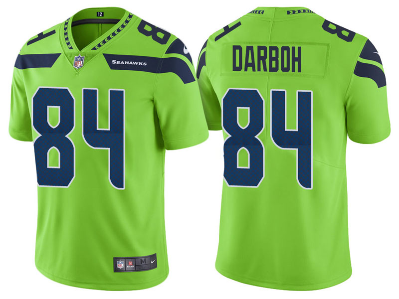Seattle Seahawks #84 Amara Darboh Neon Green Vapor Untouchable Color Rush Limited Jersey